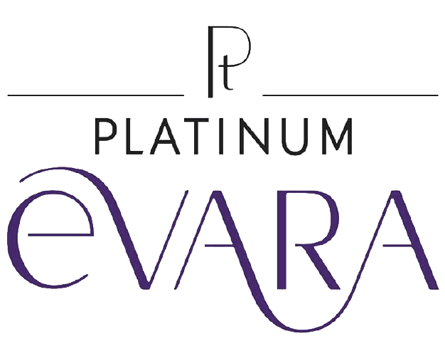 Platinum Evara logo – platinum jewelry brand for modern women